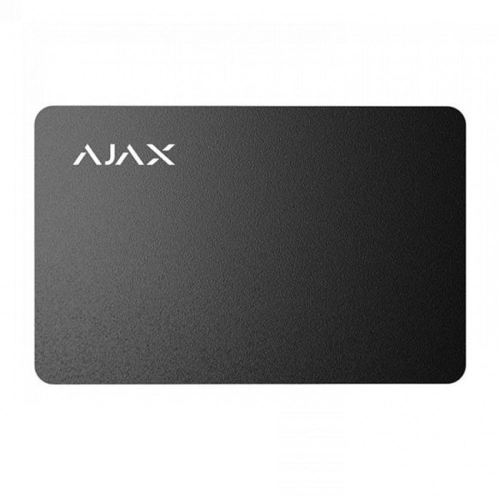 Захищена безконтактна картка Ajax Pass black для клавіатури KeyPad Plus Киев - изображение 1