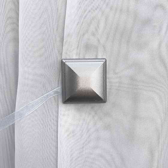 Магниты для штор и гардин Квадрат двусторонние набор 2 шт Голубой с серым (81-138) Киев