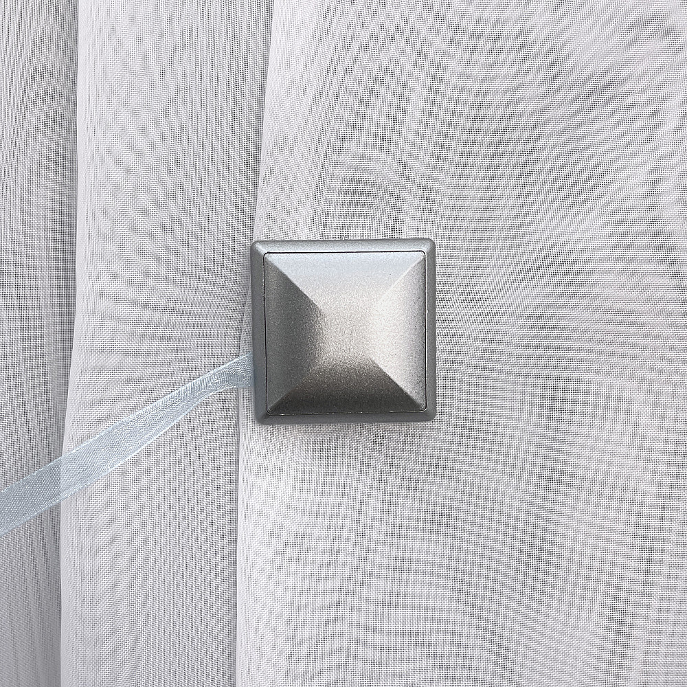 Магниты для штор и гардин Квадрат двусторонние набор 2 шт Голубой с серым (81-138) Киев - изображение 5