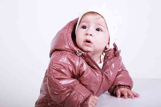 Сплошной детский комбинезон демисезонный для девочки рост 62-68 см (3 - 6 месяцев) Flavien Пудра Кривой Рог