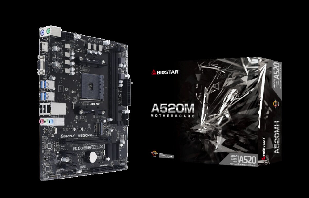 Материнська плата Biostar A520 (sAM4,  AMD A520, PCI-Ex16) Киев - изображение 1