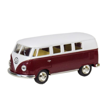 Машинка металева Kinsmart КТ5060W Volkswagen BUS (Біло-бордовий) Київ