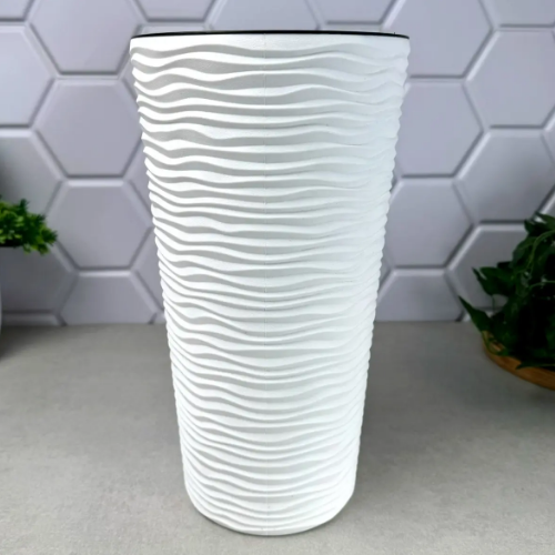 Вазон Ф'южн 22*41,5см білий Алеана Житомир - фото 2