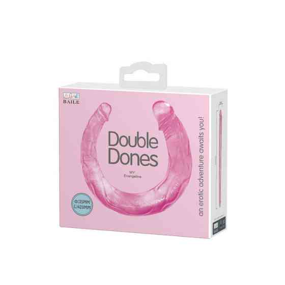 Двосторонній фалоімітатор - Double Dones Dildo Pink Sex Aura Київ