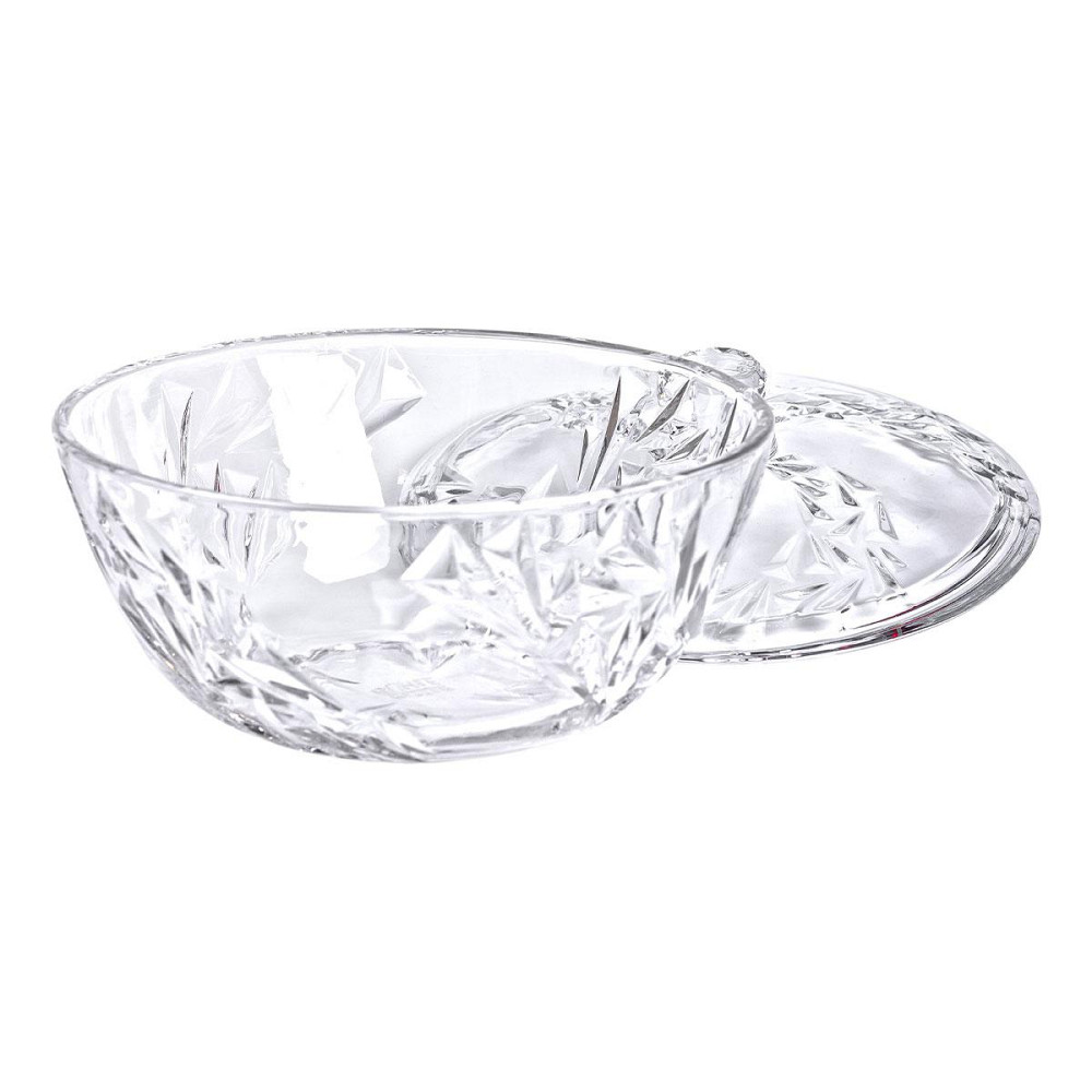 Скляна салатниця з кришкою 24 см Київ - фото 3