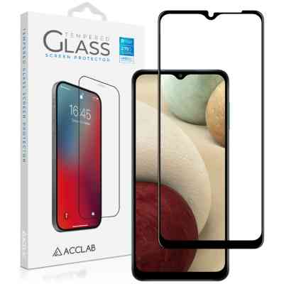 Скло захисне ACCLAB Full Glue Samsung A12 Black (1283126509599) Вінниця
