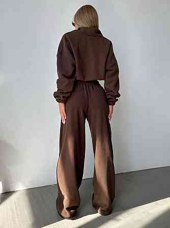Женский теплый прогулочный костюм двойка Шоколад, 42/44 Одесса