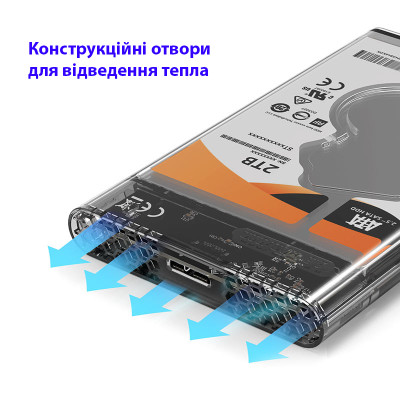 Карман внешний Maiwo 2.5" SATA/SSD HDD - USB3.0 (K2510B) Винница - изображение 2