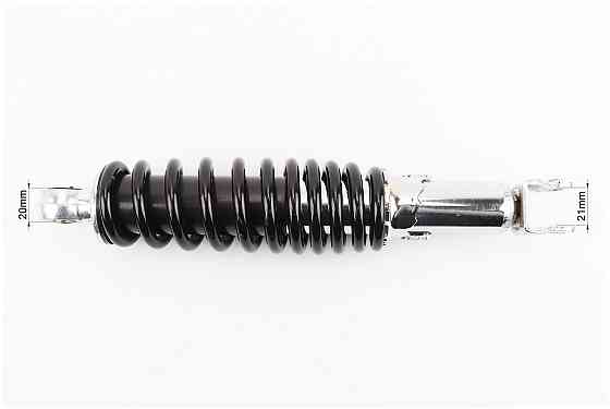 Амортизатор задній GY6/Honda - 280мм*d51мм (втулка 10мм / вилка 8мм) регул., чорний Киев
