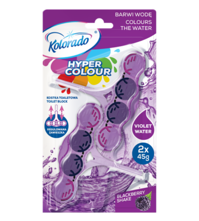 Блок туалетний Hyper Color Blackberry фіолетовий 45гр 2шт KOLORADO Житомир