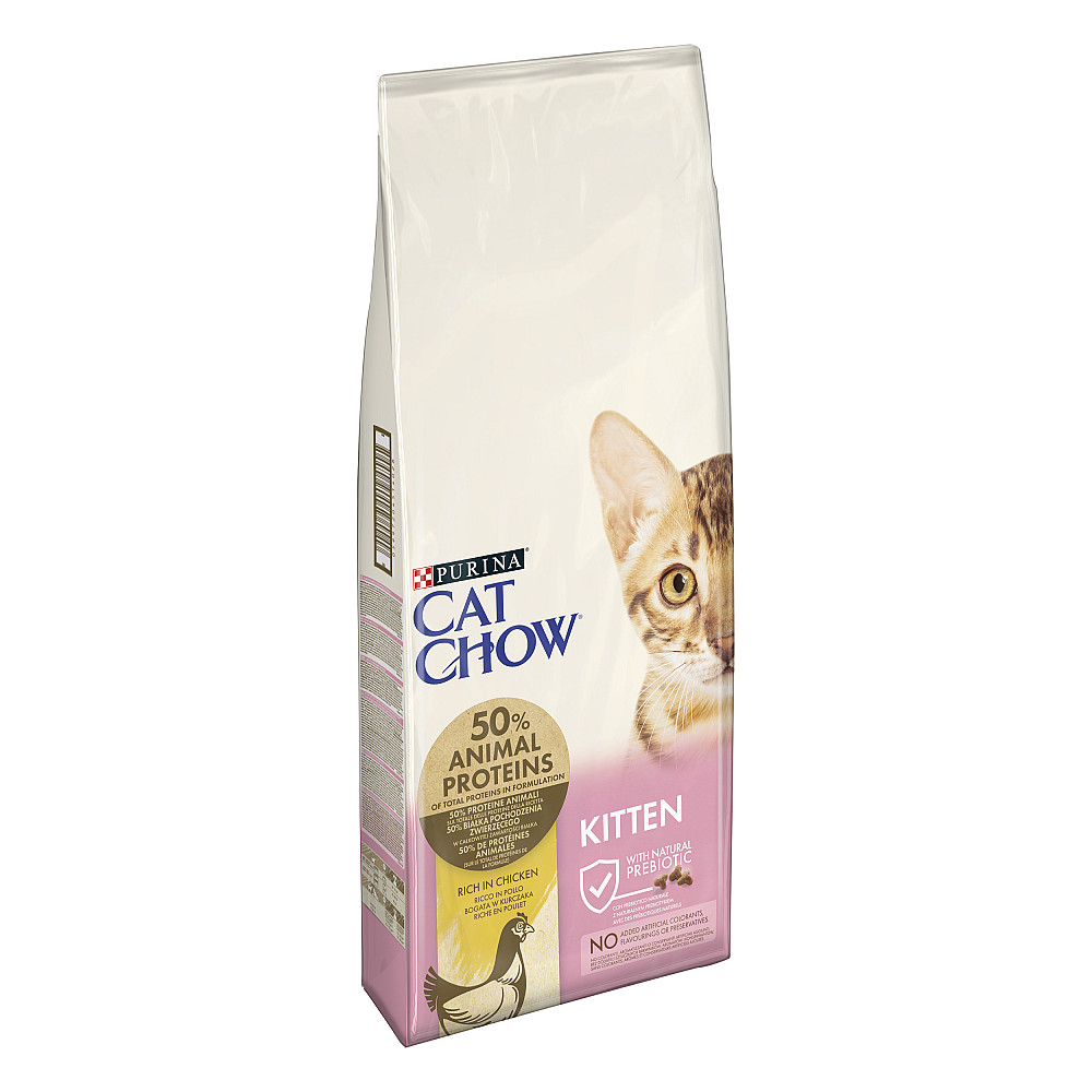 Сухой корм CAT CHOW Kitten для котят, с курицей, 15 кг Киев - изображение 1