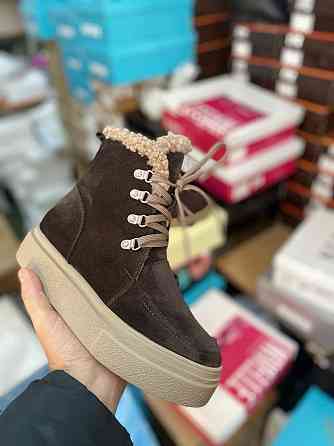 Соната Женские ботинки Соната коричневые натуральная замша высота 14 см (5657) Коломыя