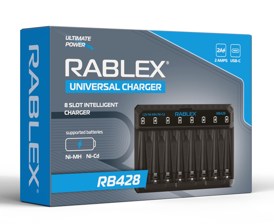 Зарядний пристрій Rablex RB428 на 8 AA/AAA R3/R6 1.2V Дніпро - фото 2