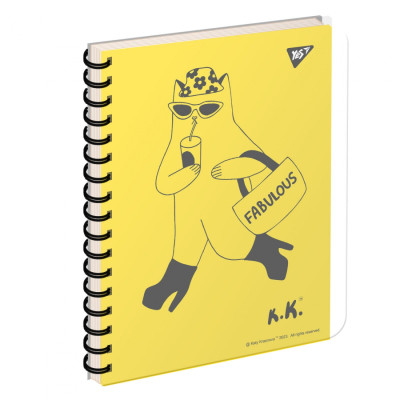 Блокнот Yes А5/144 пл.обкл. Tattoo cats (681871) Вінниця - фото 1