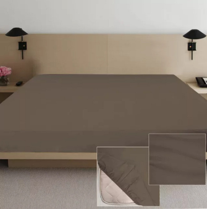 Простиня сатин на резинці в асортименті Київ - фото 4