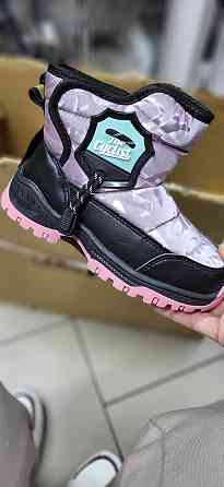 Детские зимние дутики термо сиреневые для девочек 27,28,29,30,31 Николаев