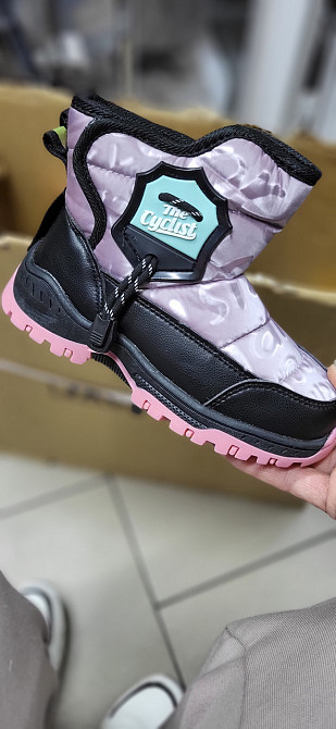 Детские зимние дутики термо сиреневые для девочек 27,28,29,30,31 Николаев - изображение 2