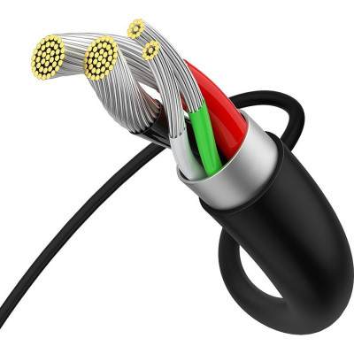 Дата кабель USB 2.0 AM to Micro 5P 2.0m Superior Fast Charging 2A black Baseus (CAMYS-A01) Винница - изображение 3