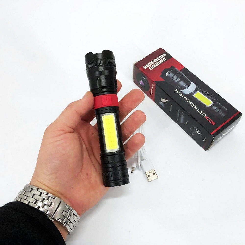 Портативный фонарь с функцией зарядки, Портативный LED фонарь на батарее, Фонарик police оригинал SV-85 Львов - изображение 9