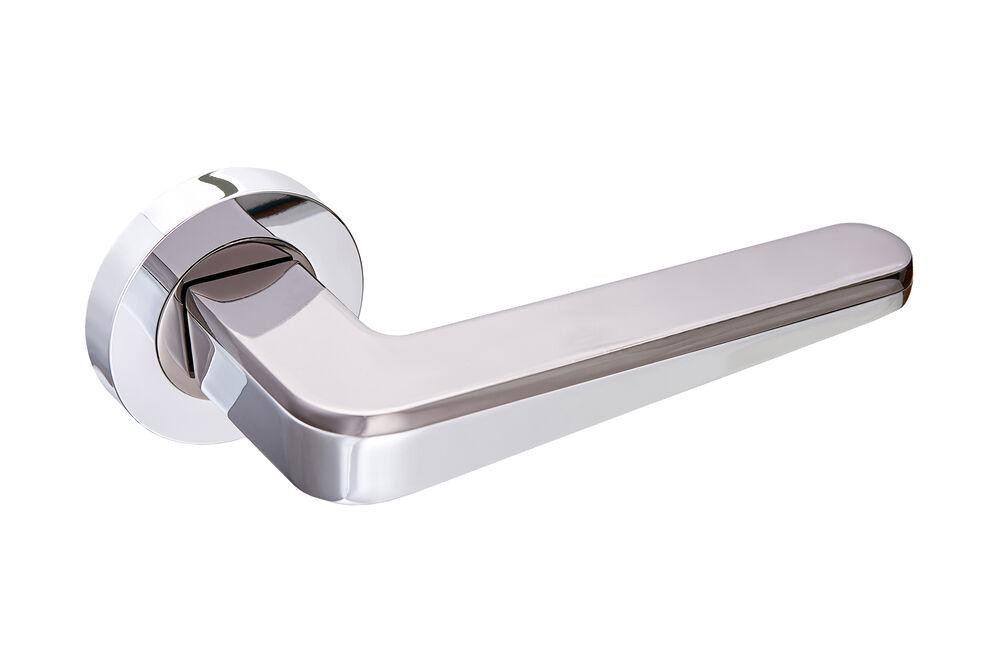 Ручки дверні Gavroche PALLADIUM  CP/BN хром/чорний нікель Київ - фото 1