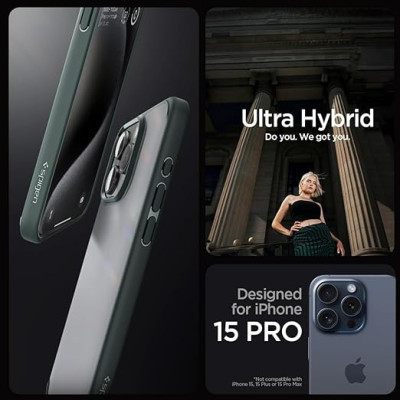Чохол до мобільного телефона Spigen Apple iPhone 15 Pro Ultra Hybrid Frost Green (ACS06710) Вінниця - фото 6