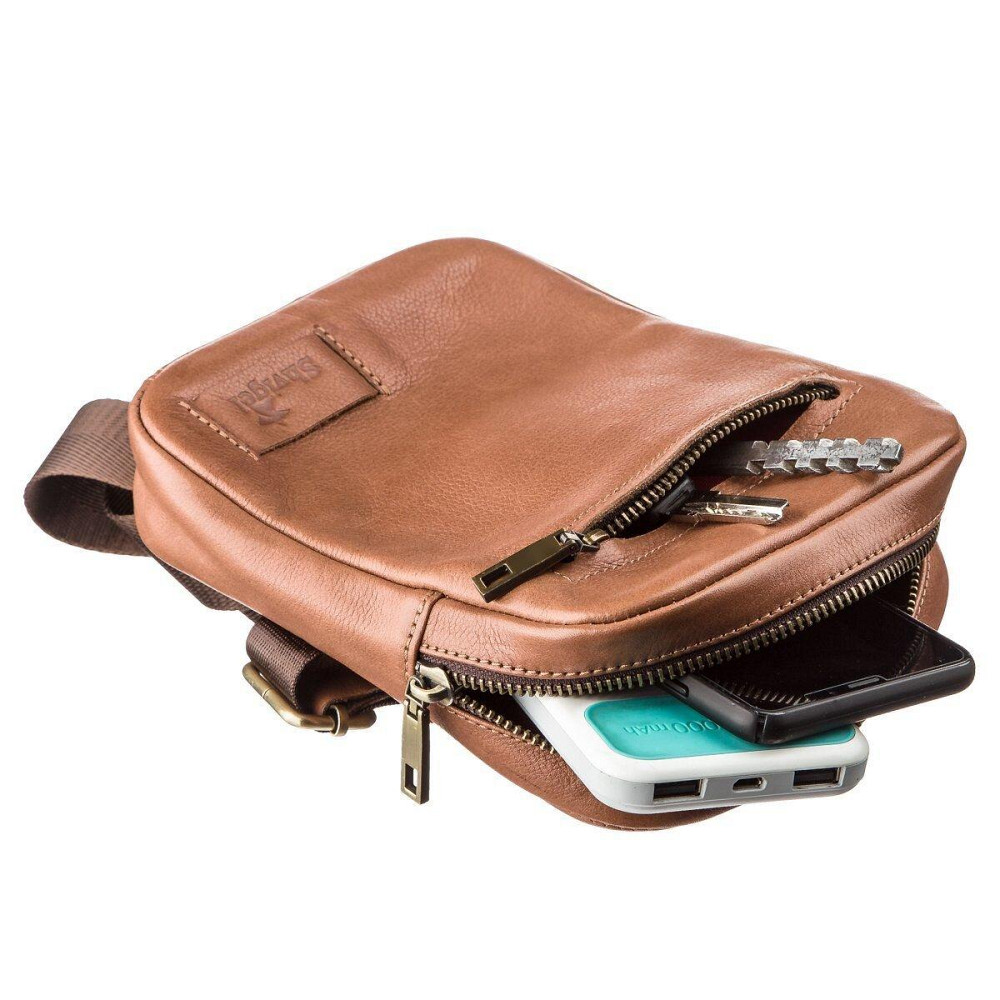 Чоловіча шкіряна сумка SHVIGEL 19104 Руда Київ - фото 3