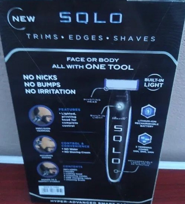 Бритва триммер для мужской бороды и стрижки волос MICRO TOUCH SOLO. Киев - изображение 1