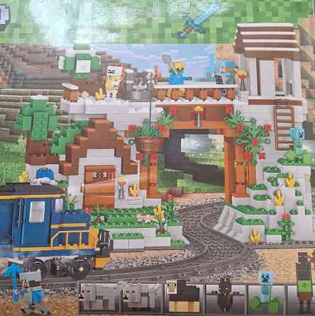 Детский Конструктор My World Железная станция 1080 деталей. Майнкрафт. Харьков