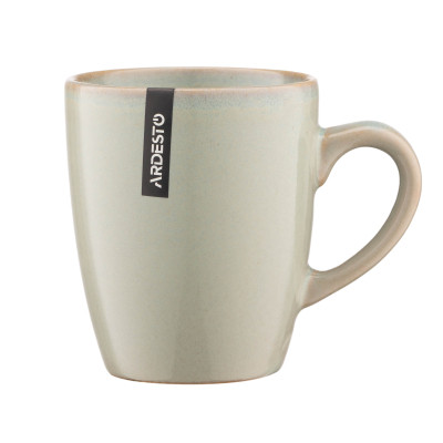 Чашка Ardesto Lecco, 390мл, кераміка, сірий (AR2939LRG) Вінниця - фото 5