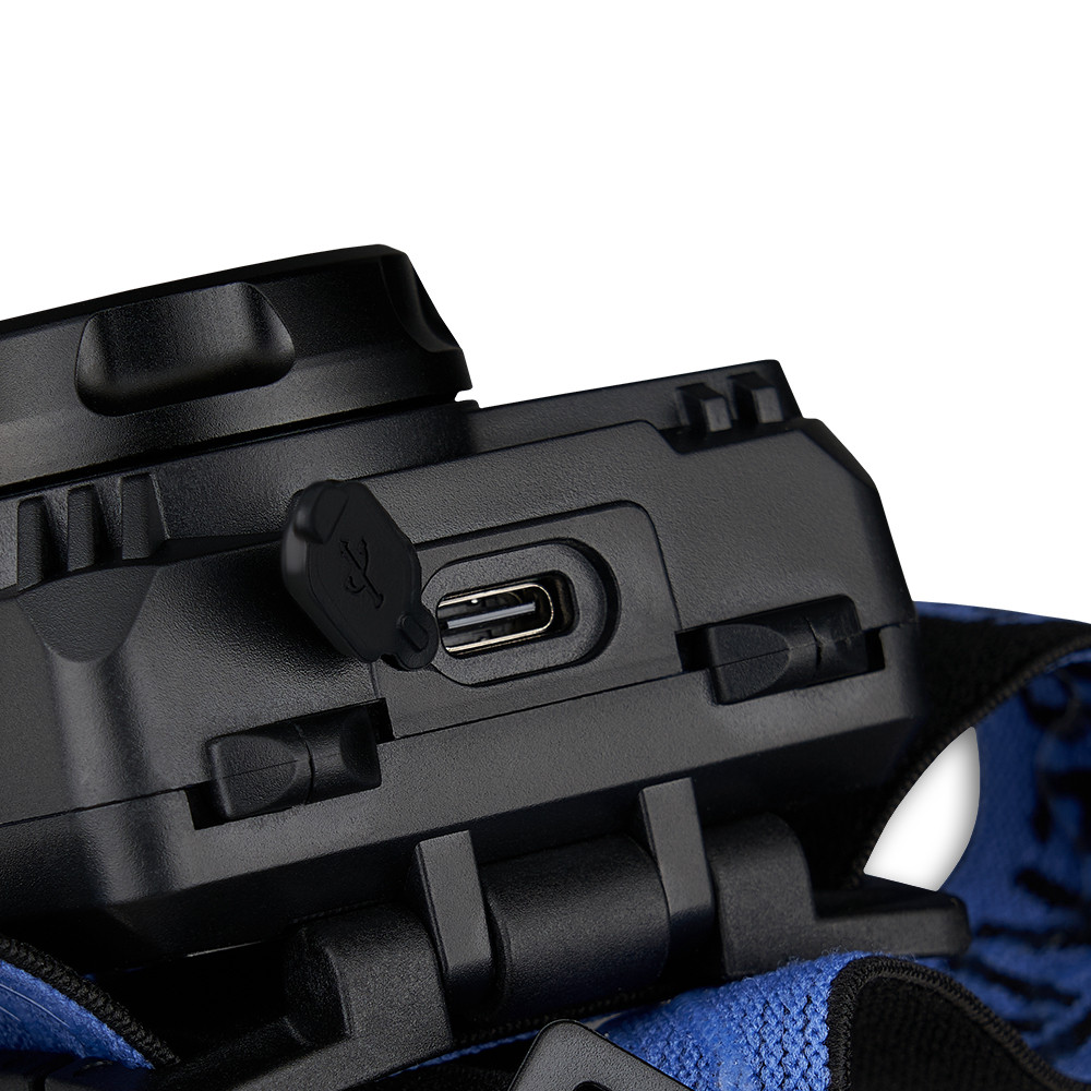 Ліхтар налобний Brevia 500Lm, 3W CREE XPG+COB, 1200mAh/3xAAA, з сенсором білий/червоний Львів - фото 7