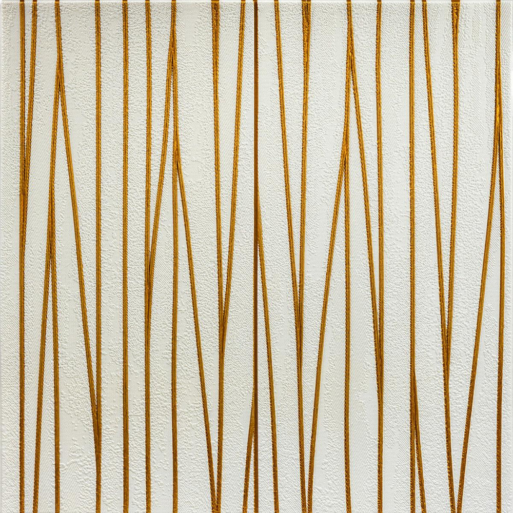 Самоклеюча 3D панель 700х700х5мм Золоті стрічки (440) SW-00001184 Дніпро - фото 1