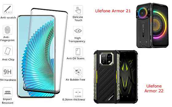 Захисне скло HyperGlass Pro для Ulefone Armor 21, Armor 22 – максимальна чутливість та захист Київ
