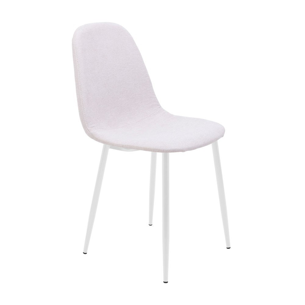 Стілець крісло м'який MacaoDesign U Magic Beige білі ніжки Білий Київ - фото 1