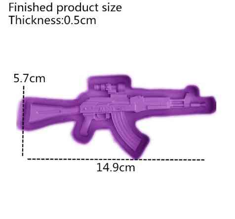Молд силиконовый Автомат 162 на 69 мм розовый Киев