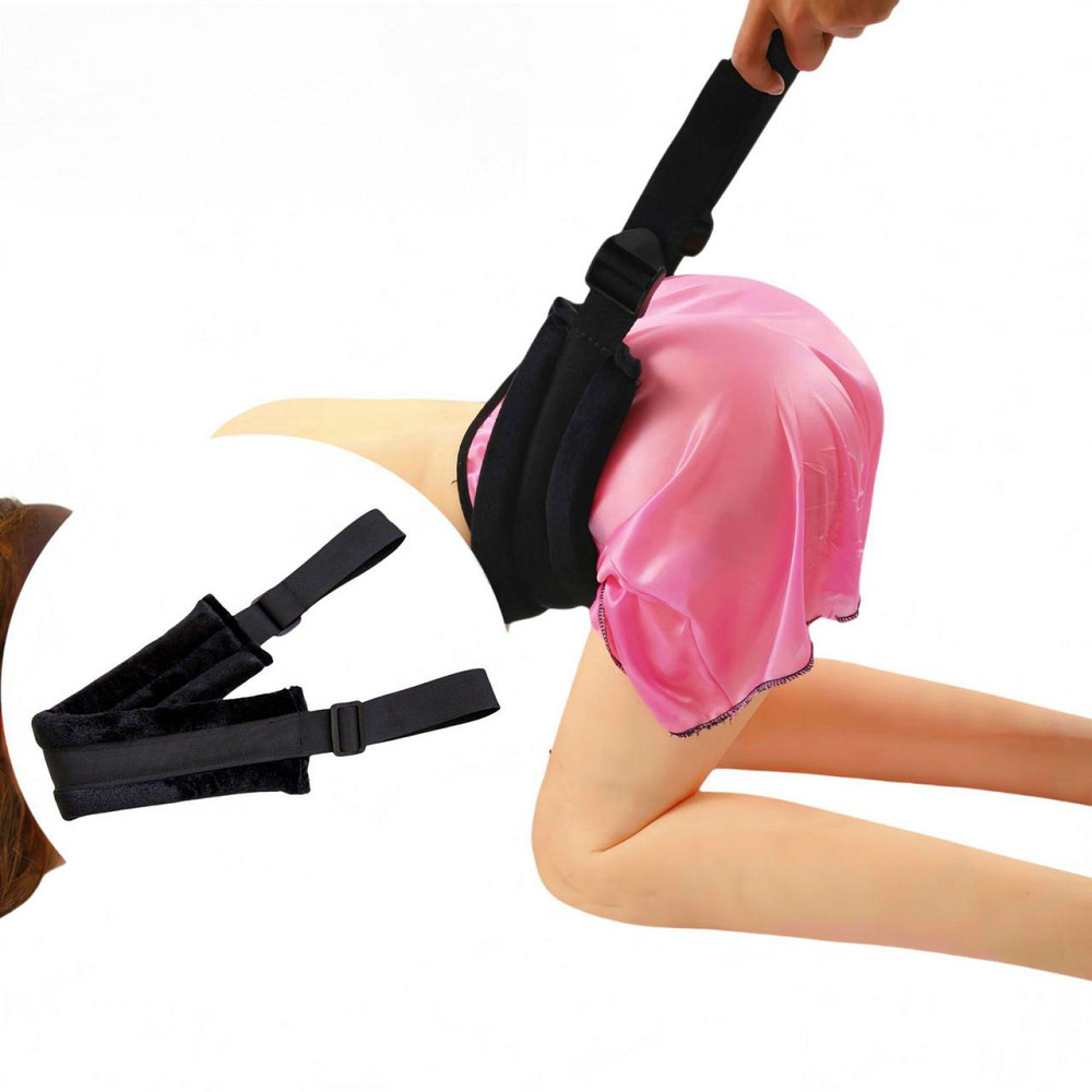 БДСМ ремінь регульований для фіксації та утримування стегон та ніг для еротичних ігор Чорний Вінниця - фото 5