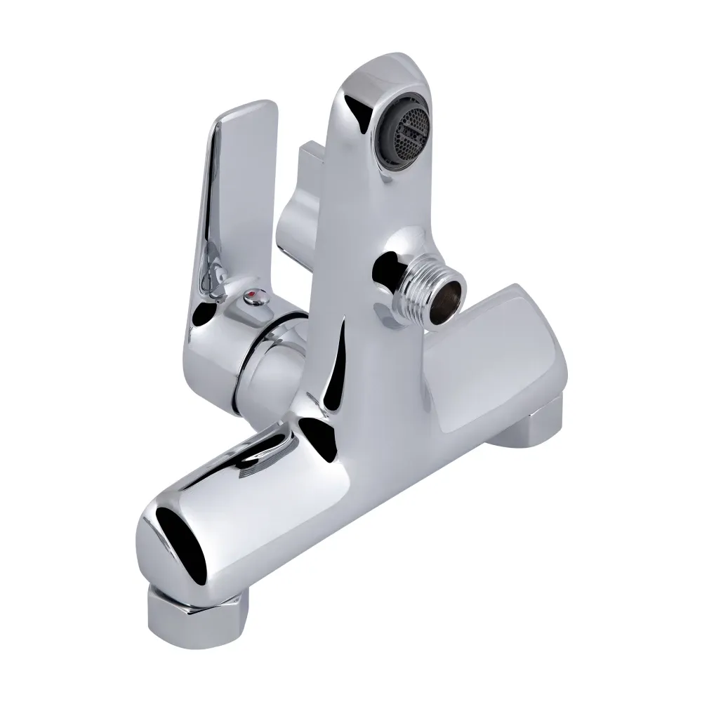 Змішувач для ванни Qtap Leo New з душовим гарнітуром QTLEO259CRM45563 Chrome Київ - фото 4