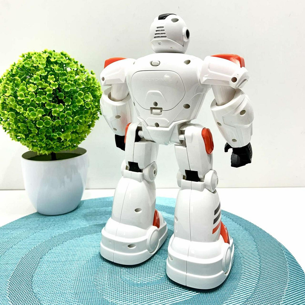 Робот на пульті керуванні танцює музика звук на англійській світ програмований Білий з помаранчевим (G26) Чернігів - фото 4