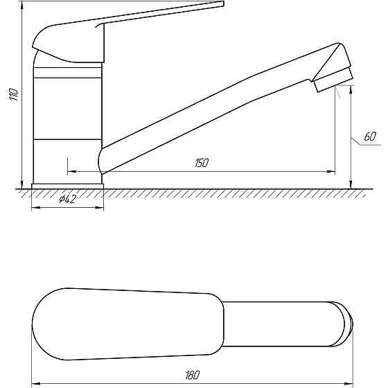 Змішувач для умивальника Globus Lux Koln GLK-0103M Луцк