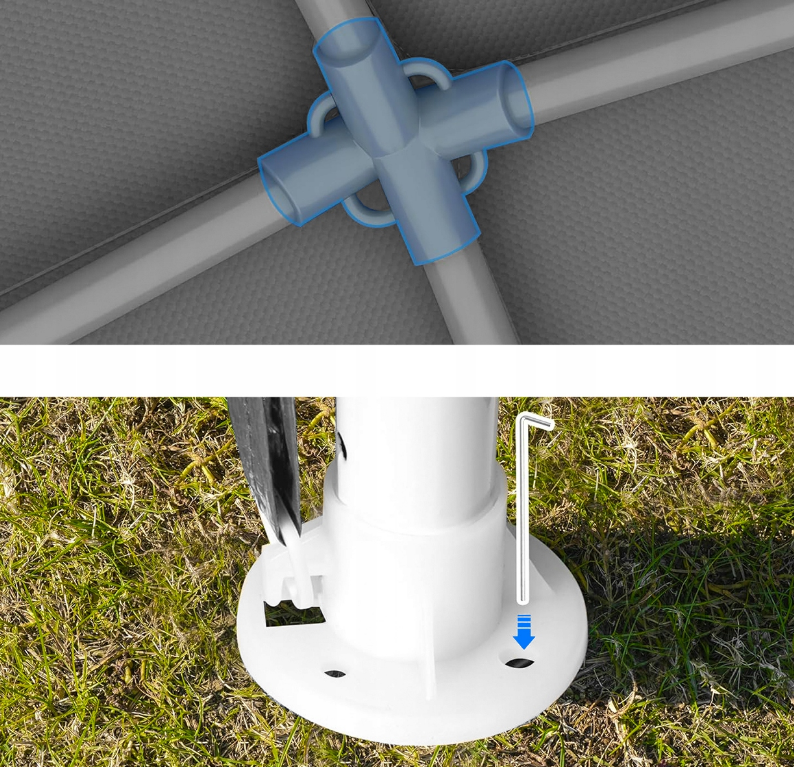 Павільйон садовий MalTec 3×3×1,9м GRAY (Польща) Київ - фото 4