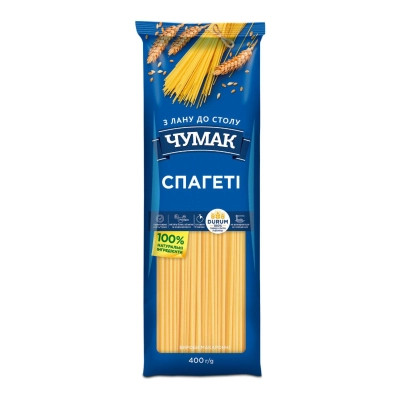 Макарони Чумак Спагеті 400 г (4820156768731) Вінниця - фото 1