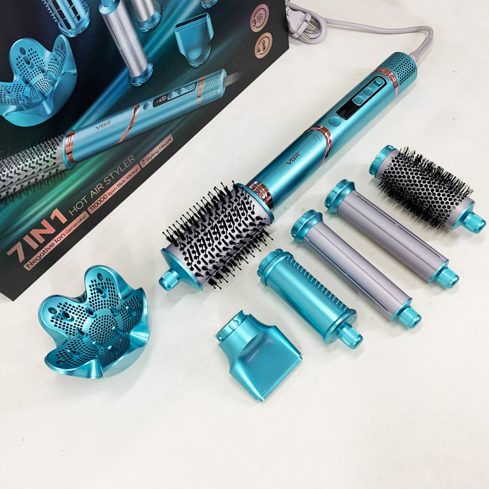 Фен расческа фен с насадками VGR, Воздушный стайлер для волос Женский для волос EZ-86 Львов - изображение 3