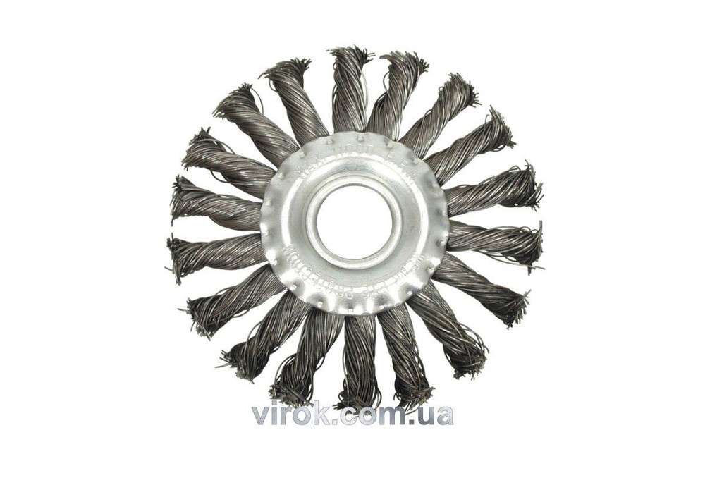 Щітка дискова, вита VOREL Ø-115мм [12/48] Одеса - фото 1