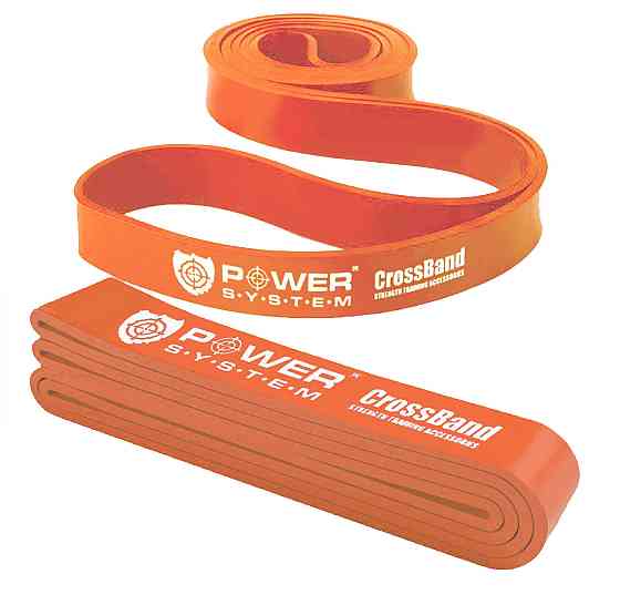 Еспандер-петля (гумка для фітнесу і кроссфіту) Power System PS-4052 CrossFit Level 2 Orange (опір 10 Каменское