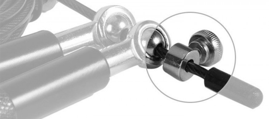 Скакалка швидкісна на підшипниках алюмінієва PowerPlay 4207 Elite Jump Rope Срібна (3m.) Київ - фото 10