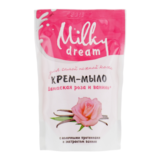 Крем-мило 500мл Дамаська троянда і ваніль (дой-пак) Milky Dream Житомир