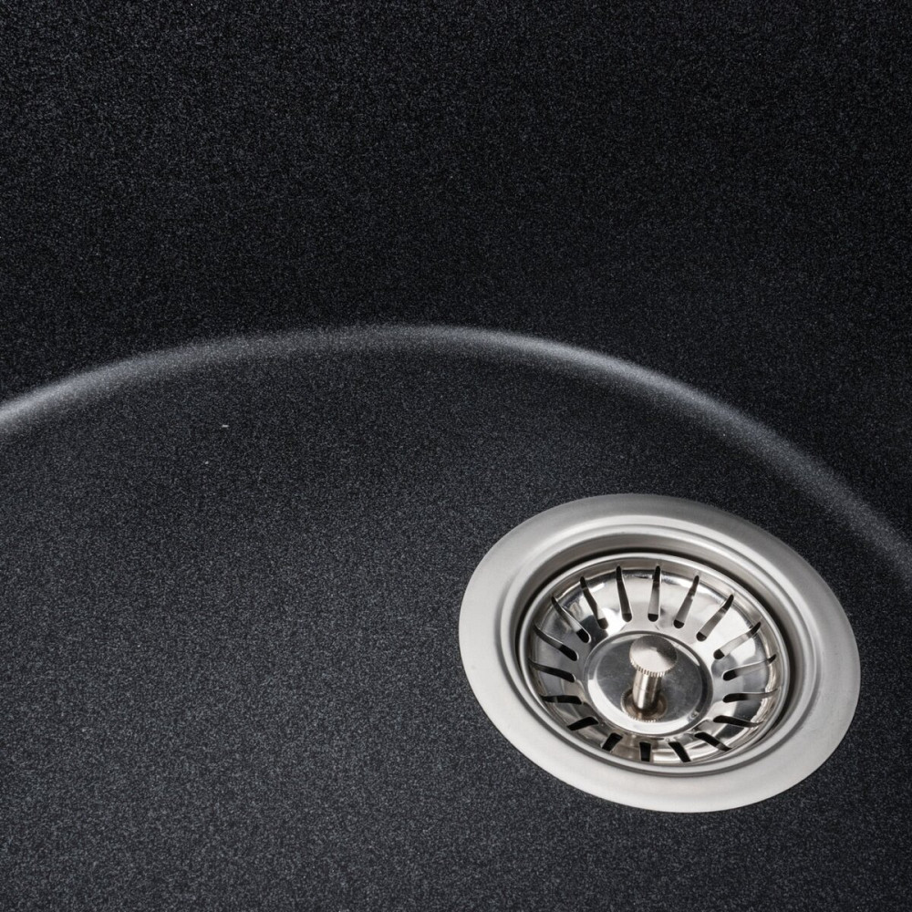 VALESO Гранітна мийка для кухні VALESO ONYX 5847 матова Карбон Киев - изображение 6