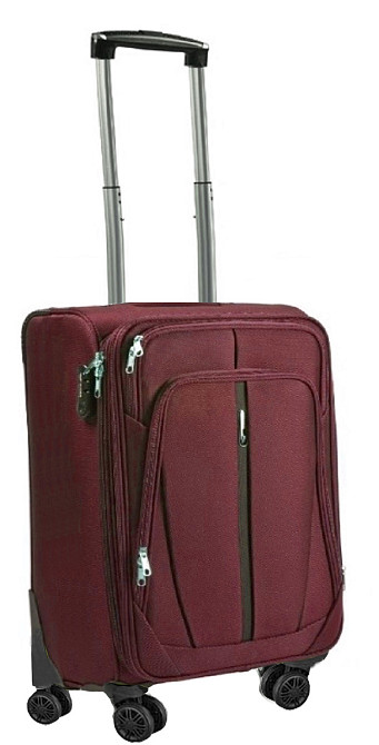 Валіза тканинна WINGS 1706 мала 55 см бордова 4 колеса Київ - фото 1