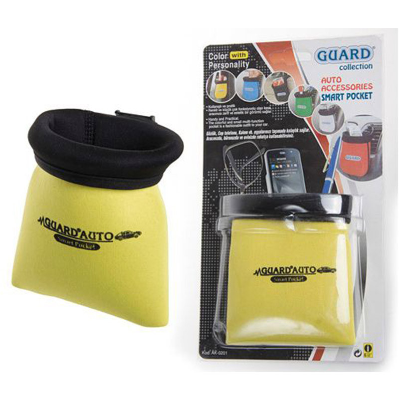 Тримач автомобільний для телефону "мішочок" (11х12см) жовтий Guard Київ - фото 1