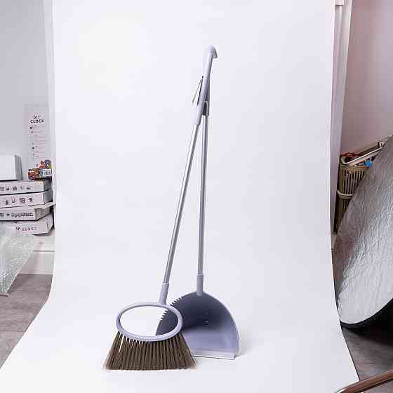 Набір віник і совок на довгій ручці для підлоги 25×25×95 (см) Фіолетовий HP-45-1V Київ