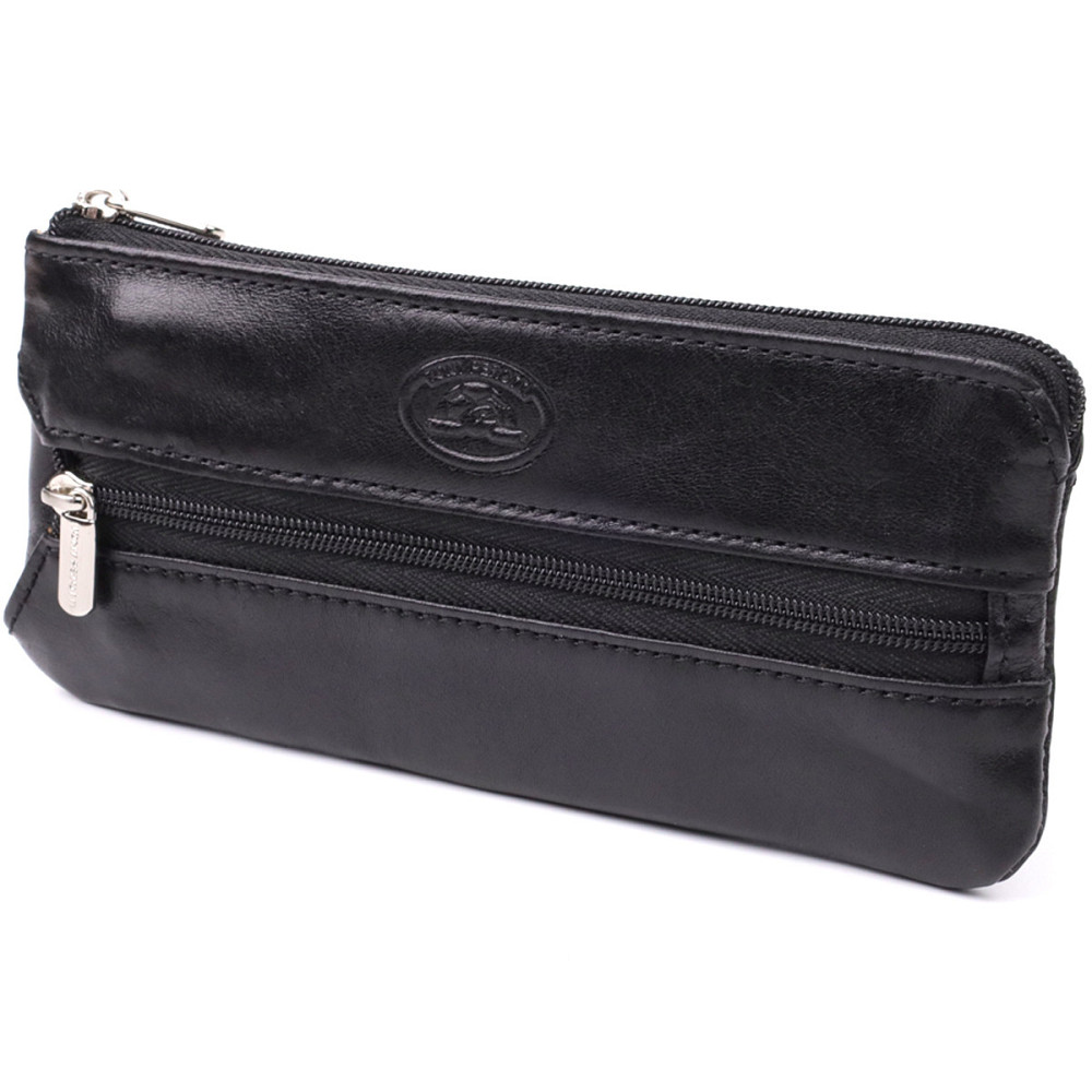 Містка ключниця на одне відділення з гладкої натуральної шкіри Tony Perotti 20851_1 (2686 nero) Чорний Київ - фото 1